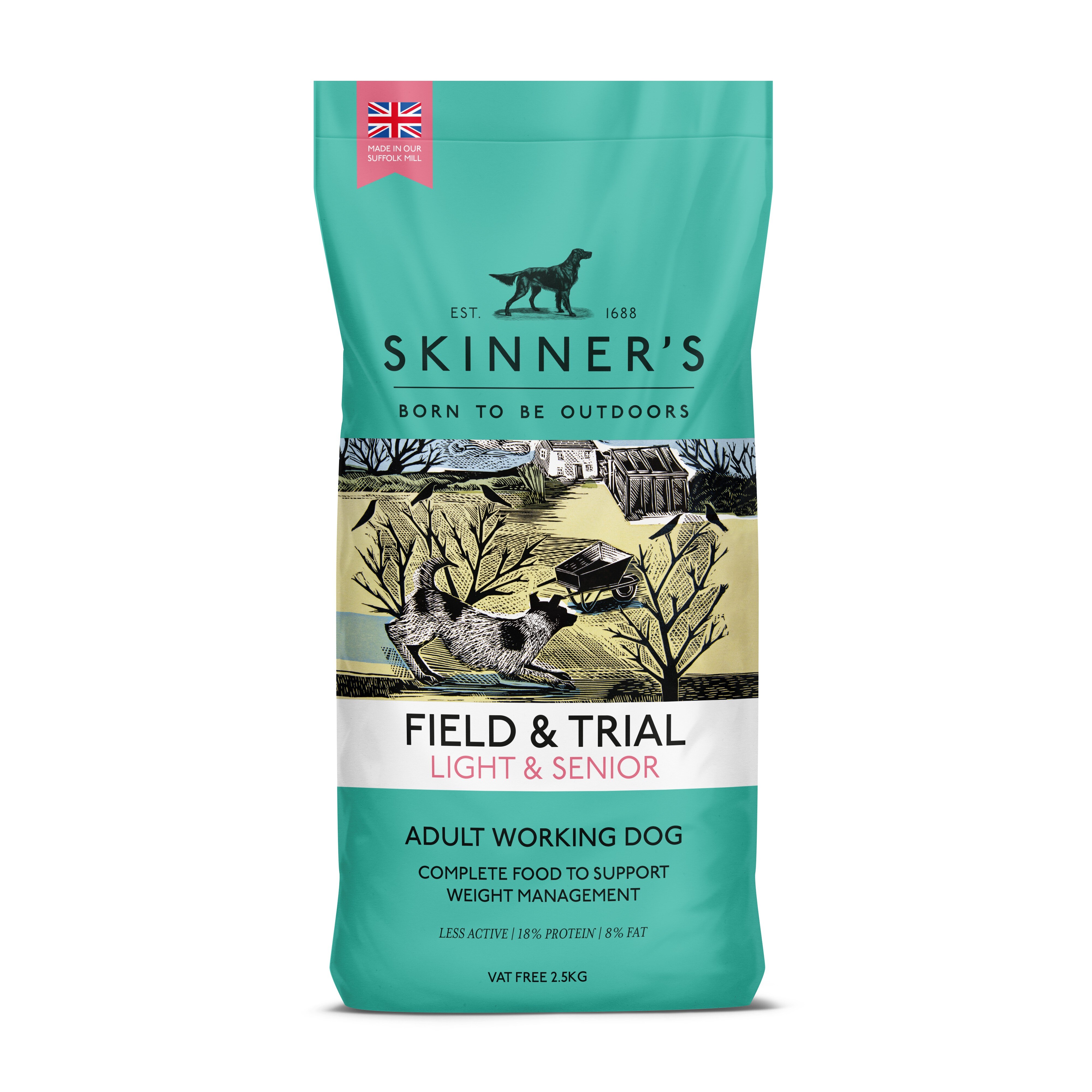 Skinners Skinners Light Senior Dry Dog Food pet food packaging